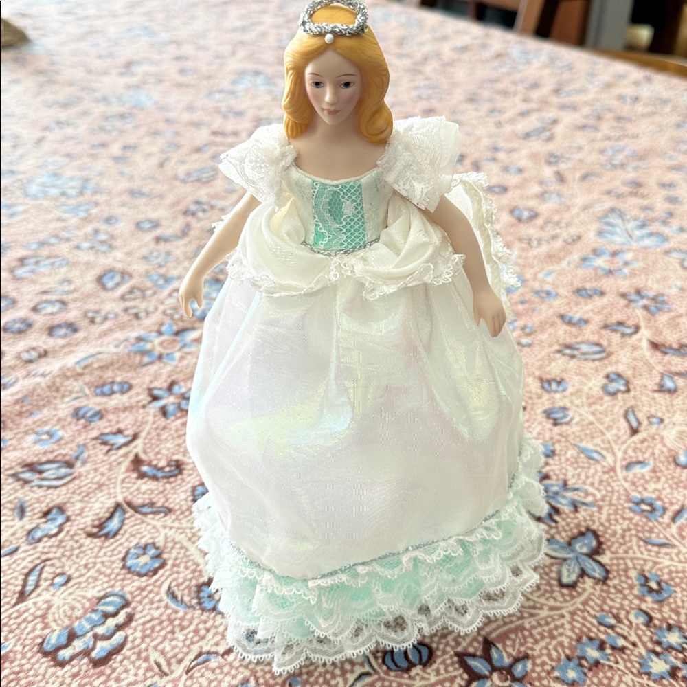 Avon Fairy Princess porcelain doll and stand